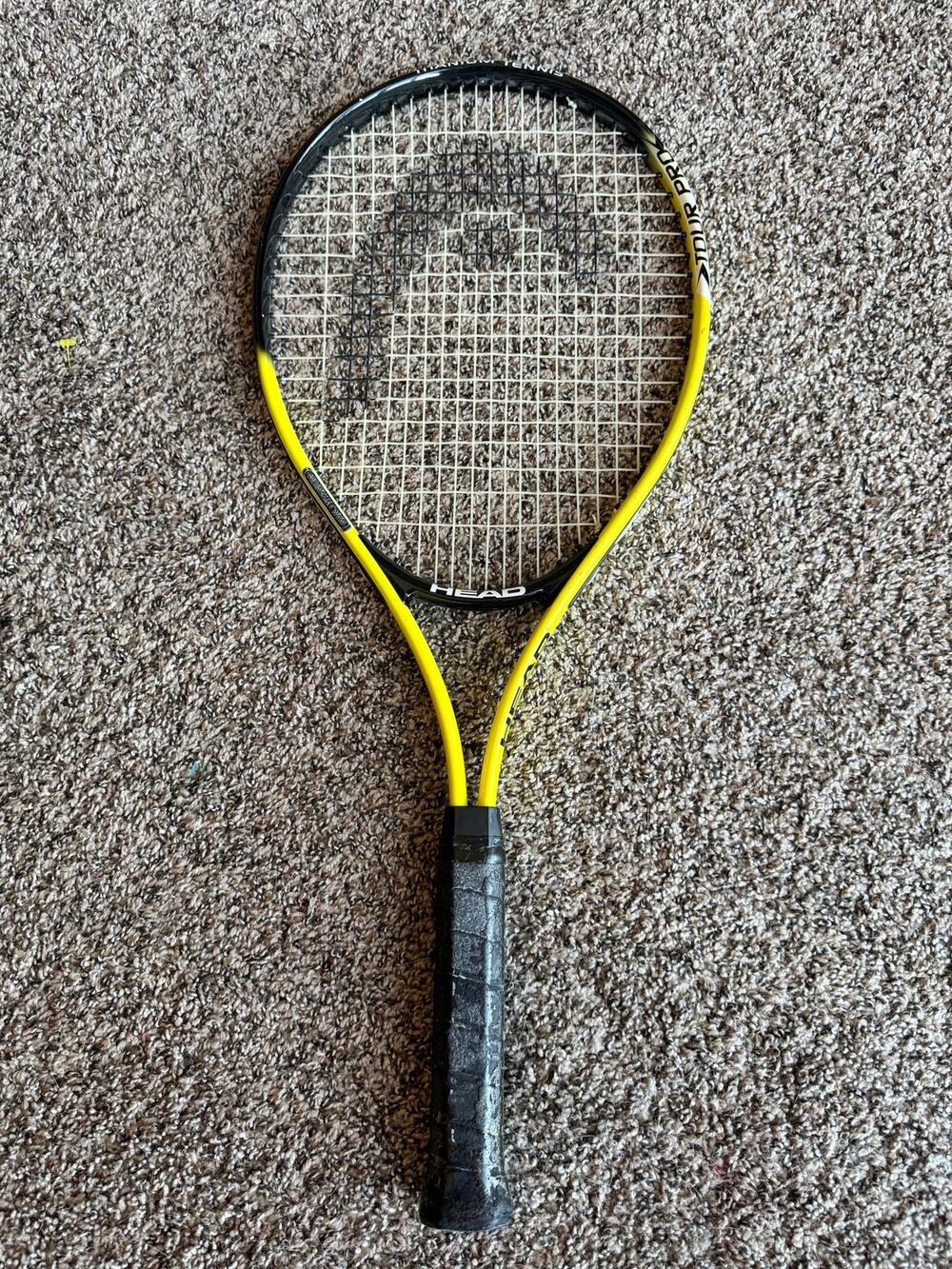 HEAD Tour Pro Tennis Racquet 4 1/2 Grip Pre-Strung Yellow/Black Tennis Racket